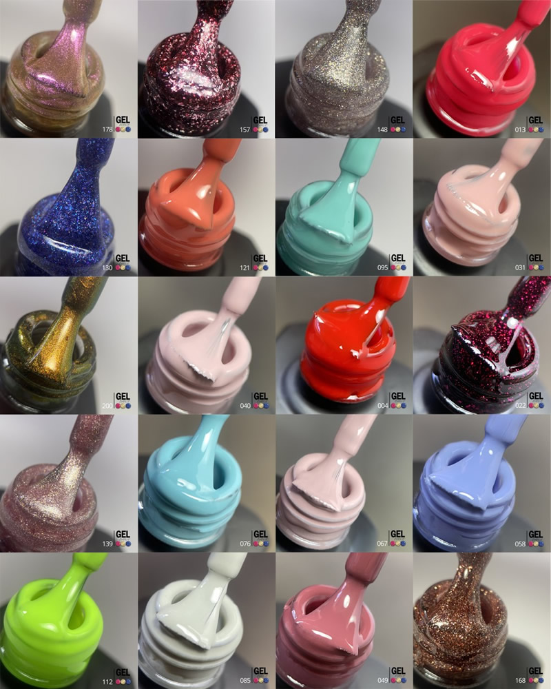 GEL PARTY 180 Colors Gel Polish Collection | Professional UV LED Gel Nail Colors